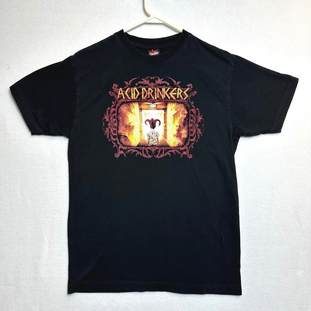 Acid Drinkers T-Shirt Mens XL Black Verses of Steel Thrash Metal Graphic
